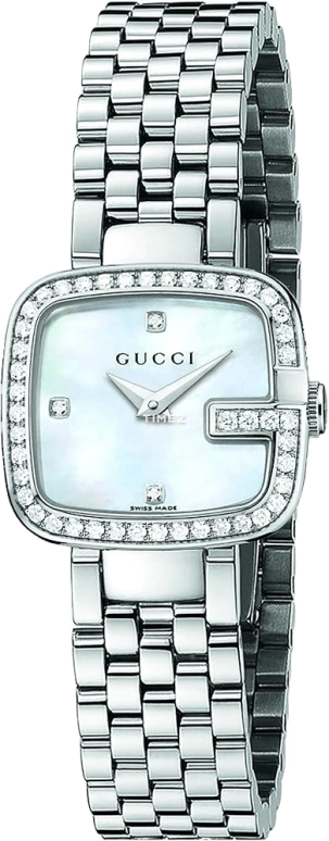 GUCCI,Gucci 24mm,24mm,Stainless Steel,White,Quartz,Sapphire,Square,YA125519