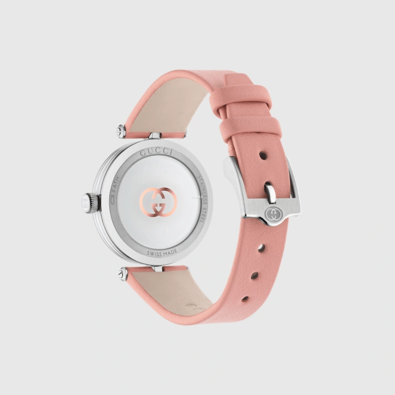 GUCCI,Model 2000 30mm,30mm,Stainless Steel,Silver,Quartz,Sapphire,Crystal Glass,Round,814052 I18G0 8561