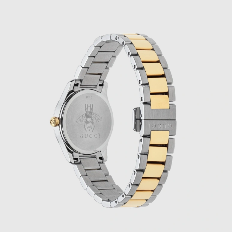 GUCCI,G-Timeless 27mm,27mm,Stainless Steel,Gold,Silver,Quartz,Sapphire,Crystal Glass,Round,530243 I8600 8486