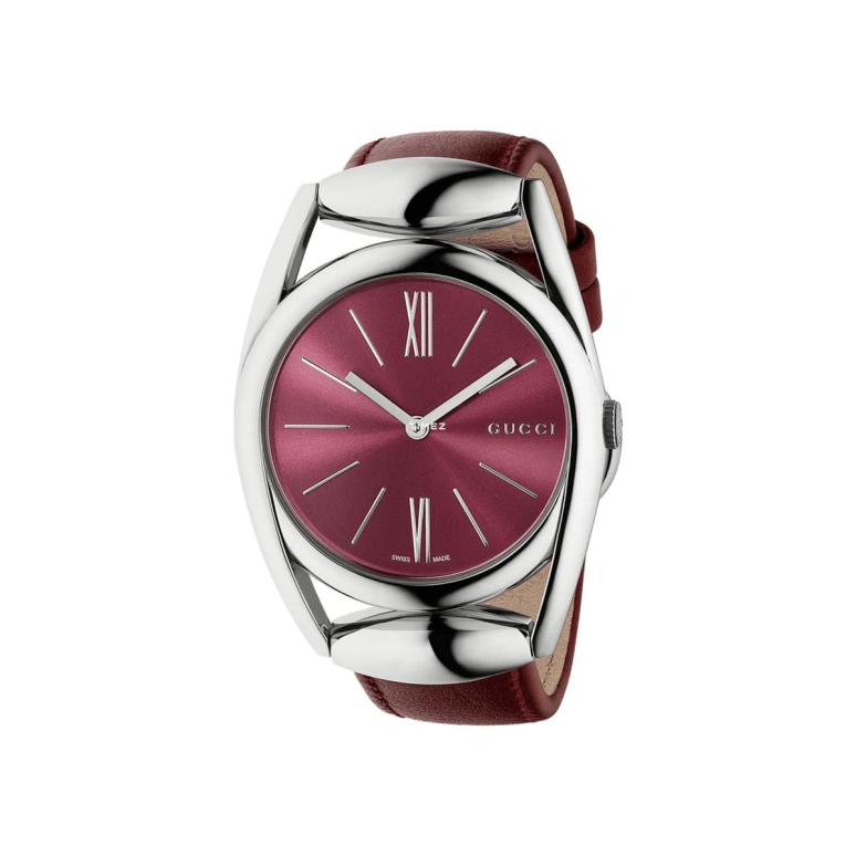 GUCCI,Gucci 34mm,34mm,Stainless Steel,Red,Quartz,Sapphire,Crystal Glass,Round,YA139402