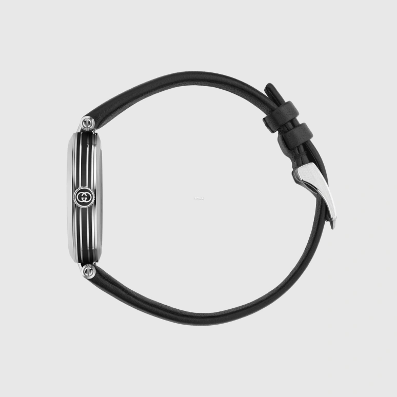 GUCCI,Model 2000 30mm,30mm,Stainless Steel,Black,Quartz,Sapphire,Crystal Glass,Round,814051 I18G0 8489