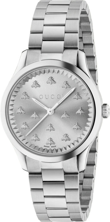 GUCCI,G-Timeless 32mm,32mm,Stainless Steel,Silver,Quartz,Sapphire,Round,704389 I1600 1108