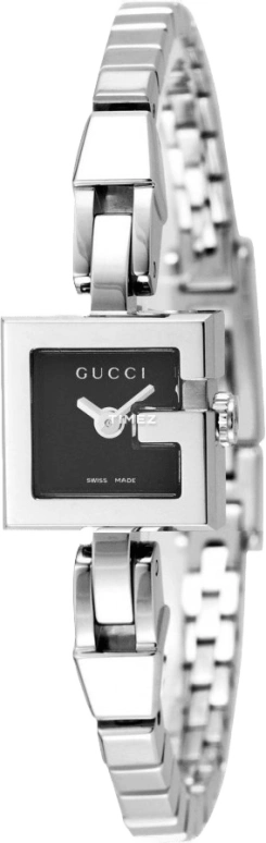 GUCCI,Gucci 14mm,14mm,Stainless Steel,Black,Quartz,Sapphire,Crystal Glass,Square,YA102506