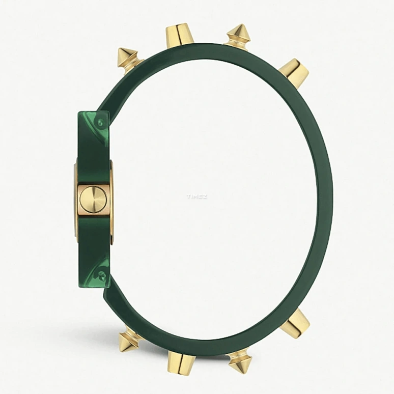 GUCCI,Other 24x40mm,24x40mm,Resin,Transparent,Gold,Quartz,Rectangular,Transparent,YA143506