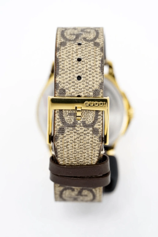GUCCI,G-Timeless 38mm,38mm,Stainless Steel,Coffee,Brown,Quartz,Hardlex,Round,YA1264022