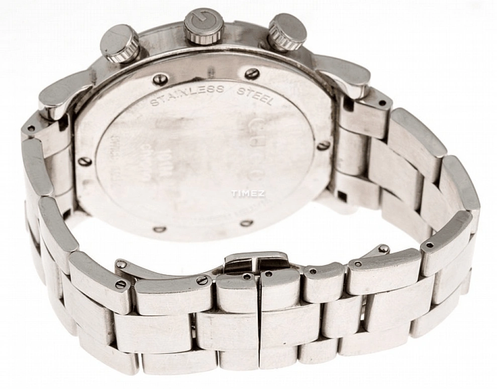 GUCCI,G-Chrono 44mm,44mm,Stainless Steel,Black,Quartz,Chronograph,Day,154083 I16G0 1271