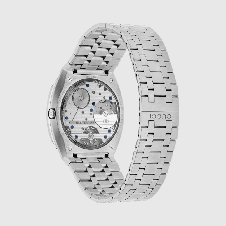 GUCCI,Gucci 25H 40mm,40mm,Stainless Steel,Blue,Automatic,Sapphire,Crystal Glass,Other,750581 I1600 8605