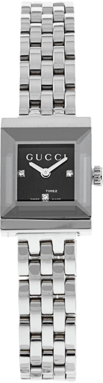 GUCCI,Gucci 18mm,18mm,Stainless Steel,Black,Quartz,YA128507