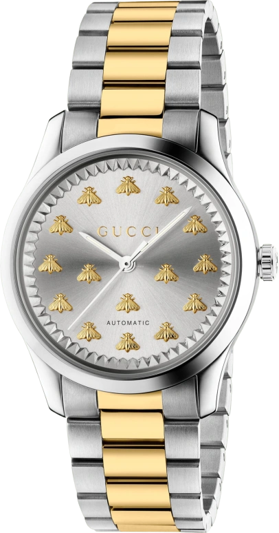 GUCCI,G-Timeless 32mm,32mm,Stainless Steel,Champagne,Sapphire,Crystal Glass,YA1264189