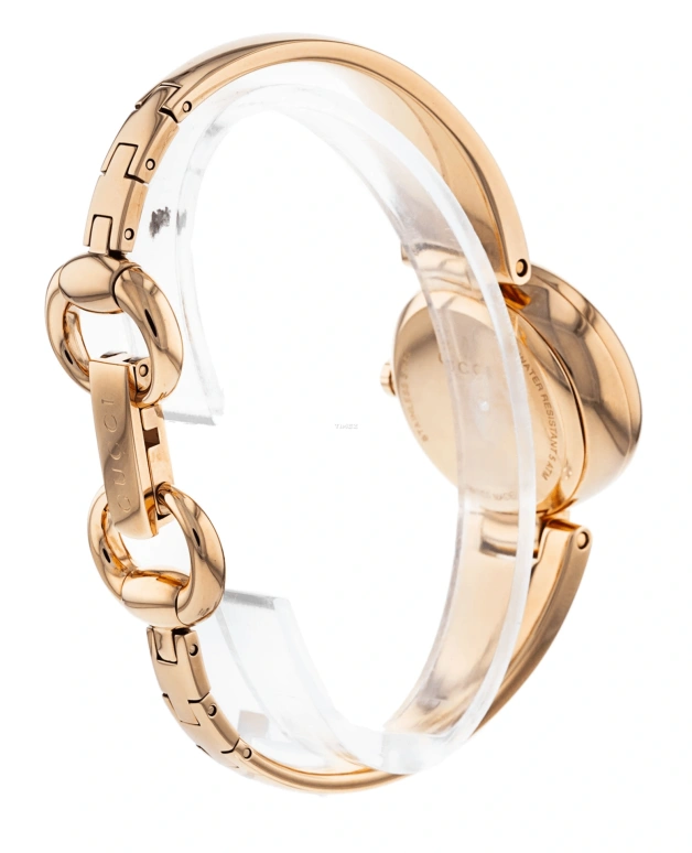 GUCCI,Guccissima 27mm,27mm,Stainless Steel,Black,Quartz,Sapphire,Crystal Glass,Oval,YA134509