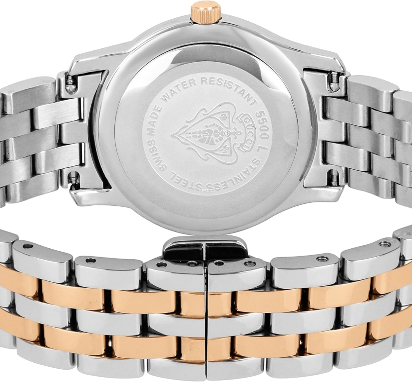 GUCCI,Gucci 26.70mm,26.70mm,Stainless Steel,Pink,Quartz,Day,Sapphire,YA055536