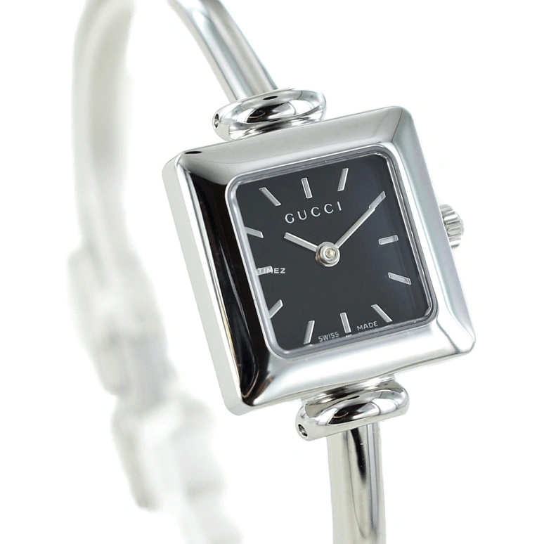 GUCCI,Gucci 20mm,20mm,Stainless Steel,Black,Quartz,Sapphire,Square,YA019517