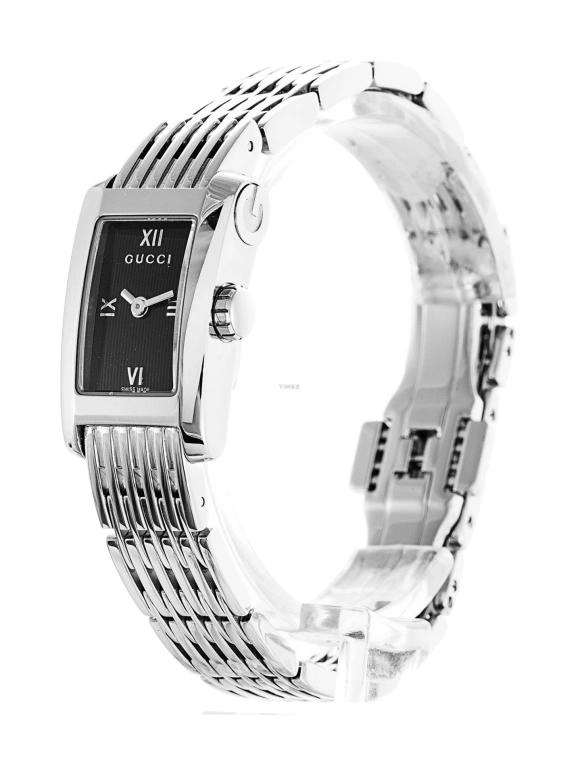 GUCCI,Other 22mm,22mm,Stainless Steel,Black,Quartz,Sapphire,Crystal Glass,Rectangular,YA086504