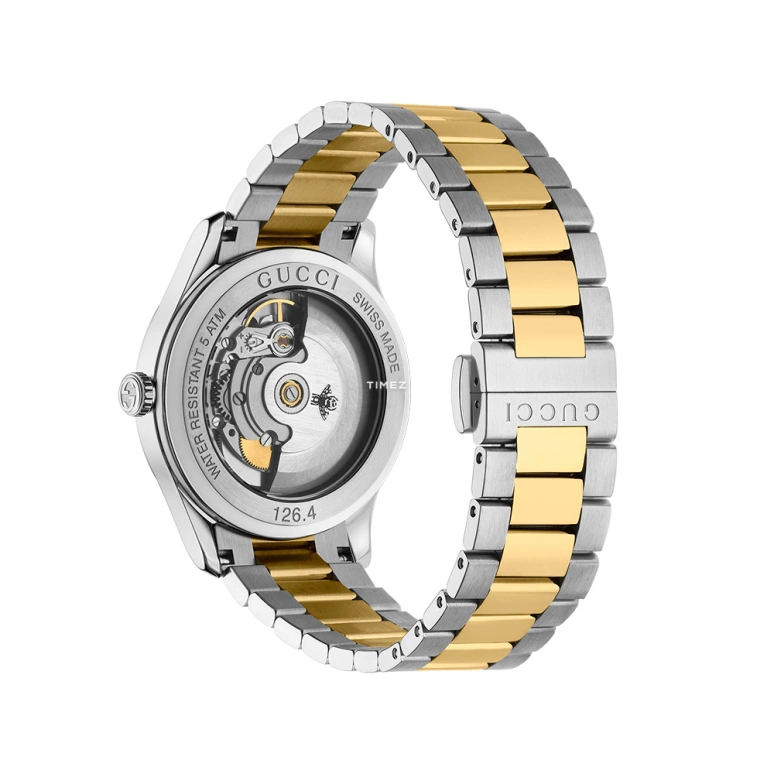 GUCCI,G-Timeless 38mm,38mm,Stainless Steel,Blue,Automatic,Sapphire,Crystal Glass,Round,584155 ICAA0 8605