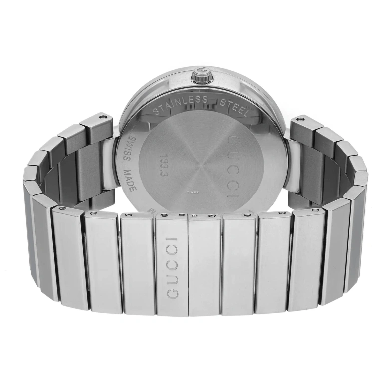GUCCI,Interlocking 37mm,37mm,Stainless Steel,Black,Quartz,Sapphire,Crystal Glass,Round,YA133307