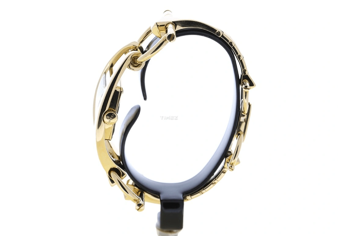 GUCCI,Chiodo 35mm,35mm,Yellow Gold,White,Quartz,Sapphire,Crystal Glass,Rectangular,208846 J85C0 8026