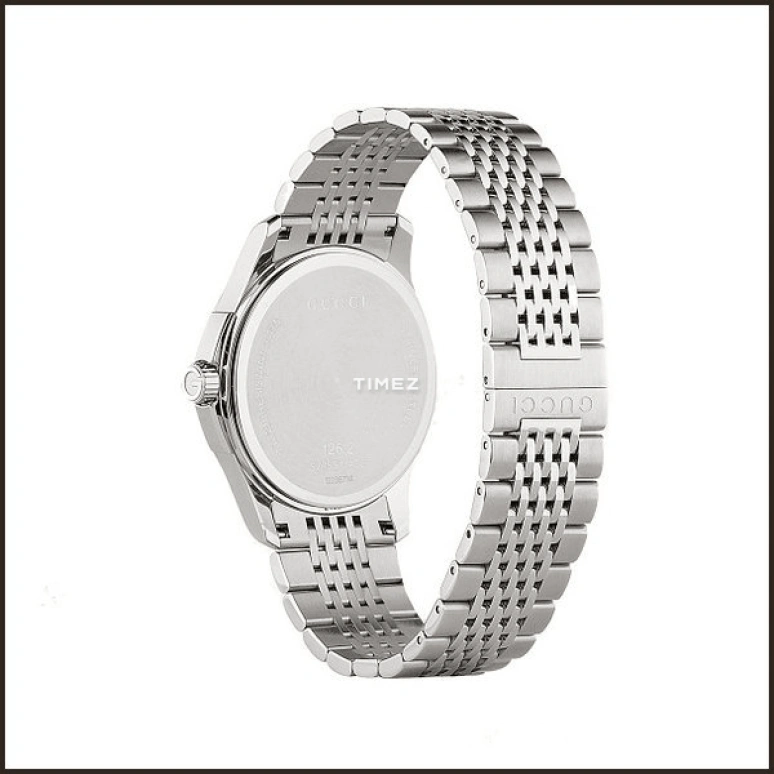 GUCCI,Gucci 38mm,38mm,Stainless Steel,Silver,Quartz,Day,Sapphire,Crystal Glass,244599 I1630 1460