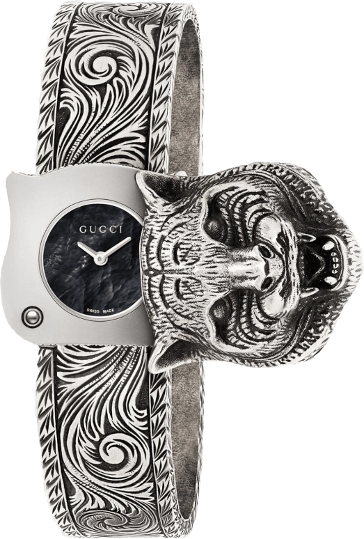 GUCCI,Le Marché des Merveilles 22mm,22mm,Stainless Steel,Black,Quartz,Hardlex,Other,YA146501