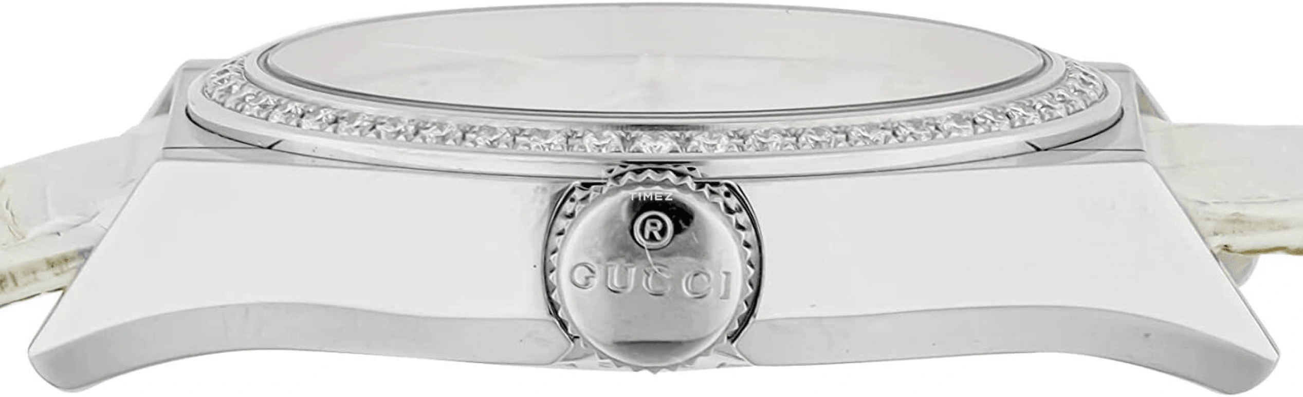 GUCCI,Pantheon 36mm,36mm,Stainless Steel,White,Quartz,Day,Sapphire,Crystal Glass,200334 J6670 1461