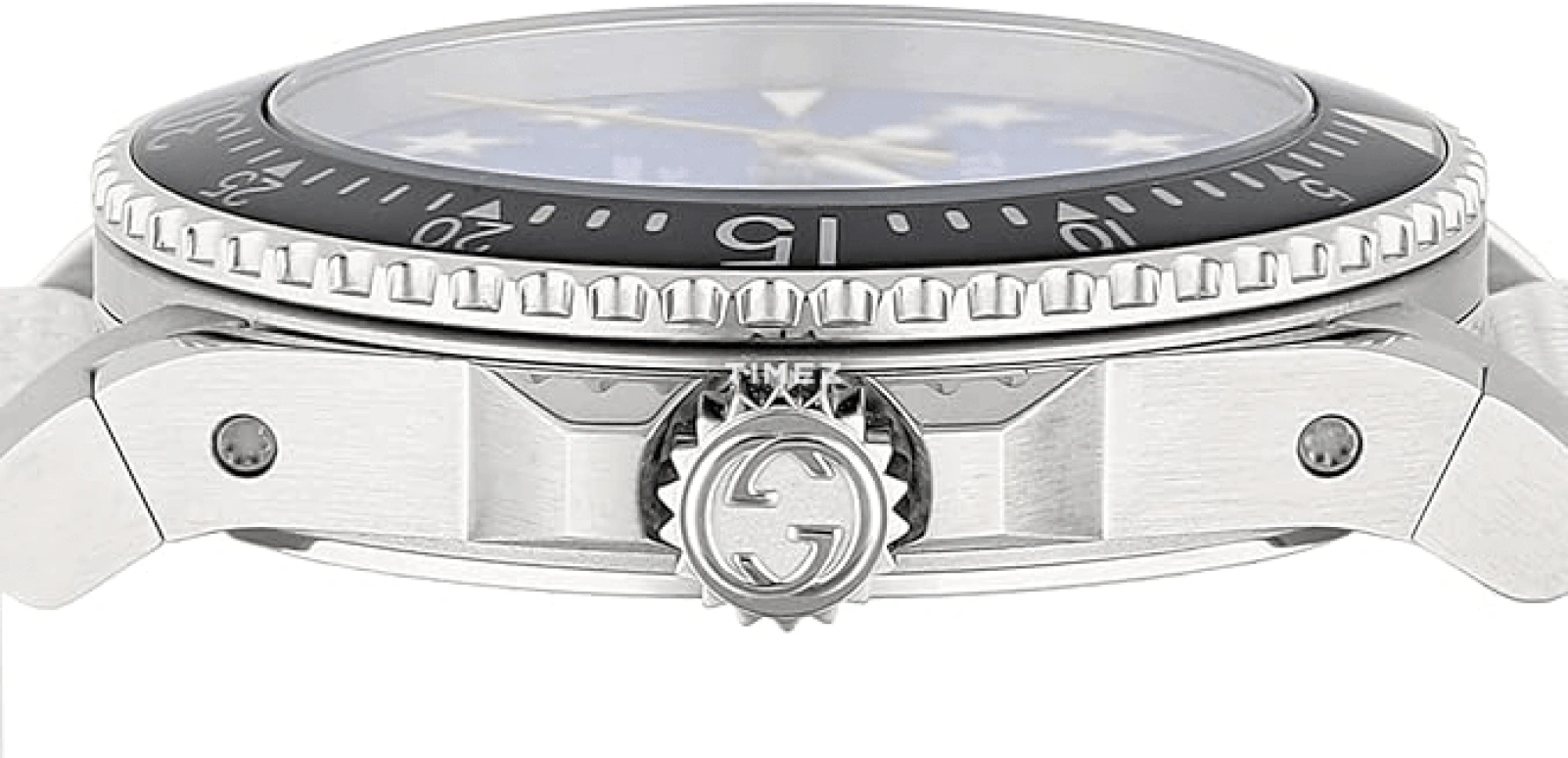 GUCCI,Gucci Dive 40mm,40mm,Stainless Steel,Blue,Quartz,Day,Sapphire,Crystal Glass,YA136340