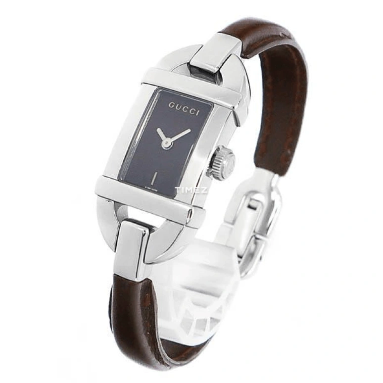 GUCCI,Gucci 16x36mm,16x36mm,Stainless Steel,Coffee,Quartz,Sapphire,Crystal Glass,Rectangular,YA068504
