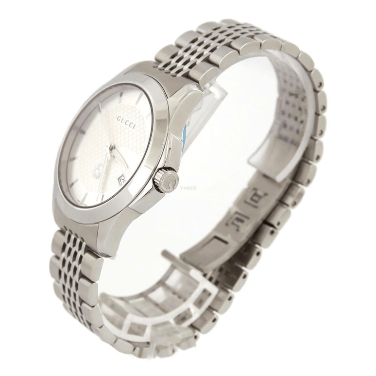 GUCCI,G-Timeless ,Stainless Steel,Silver,Quartz,Day,Sapphire,YA1264174