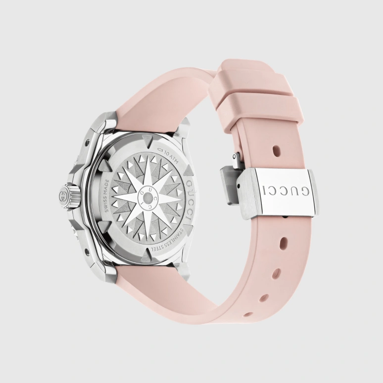 GUCCI,Gucci Dive 36mm,36mm,Stainless Steel,Ceramic,Pink Red,Automatic,Sapphire,Crystal Glass,Round,834500 IEVA0 8591