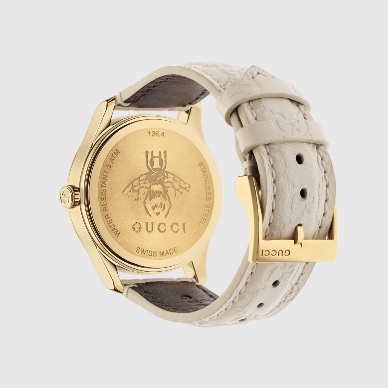 GUCCI,G-Timeless 27mm,27mm,Yellow Gold,White,YA1264033