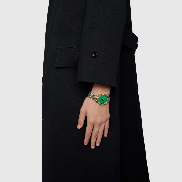 GUCCI,G-Timeless 36mm,36mm,Stainless Steel,Green,Sapphire,Seconds,YA1264182
