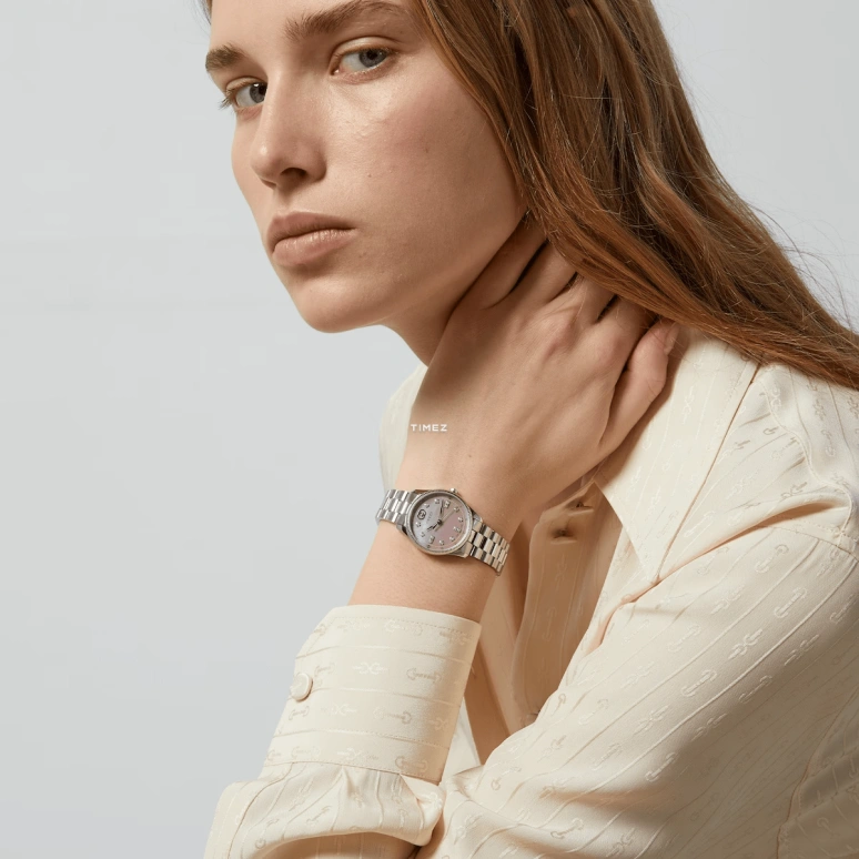 GUCCI,G-Timeless 29mm,29mm,Stainless Steel,Pink,Quartz,Sapphire,Crystal Glass,Round,783405 I1610 8591