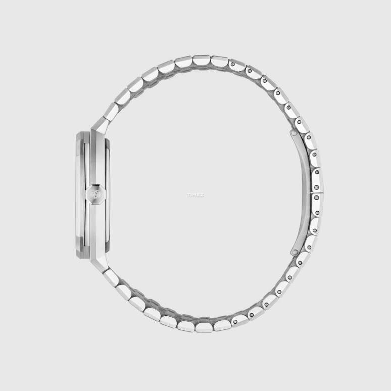 GUCCI,Gucci 25H 30mm,30mm,Stainless Steel,Pink,Quartz,Day,Sapphire,Crystal Glass,838733 I1600 8591