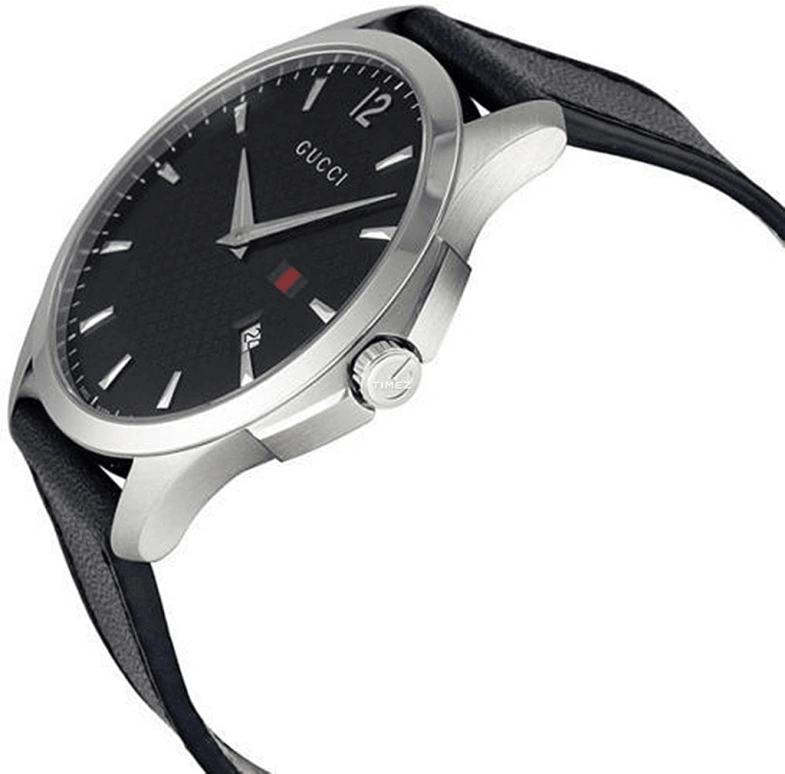 GUCCI,G-Timeless 40mm,40mm,Stainless Steel,Black,Quartz,Day,Sapphire,YA126304