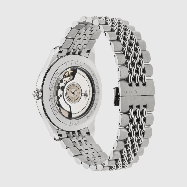 GUCCI,G-Timeless 40mm,40mm,Stainless Steel,White,Automatic,Sapphire,Round,609966 I1600 1108