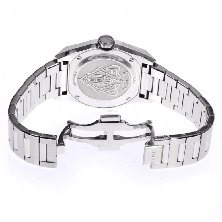 GUCCI,Pantheon 36mm,36mm,Stainless Steel,White,Quartz,Day,Sapphire,Crystal Glass,200320 I1610 1461