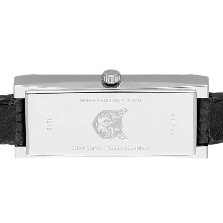 GUCCI,Gucci 34mm,34mm,Stainless Steel,Silver,Grey,Quartz,Sapphire,Rectangular,YA127514