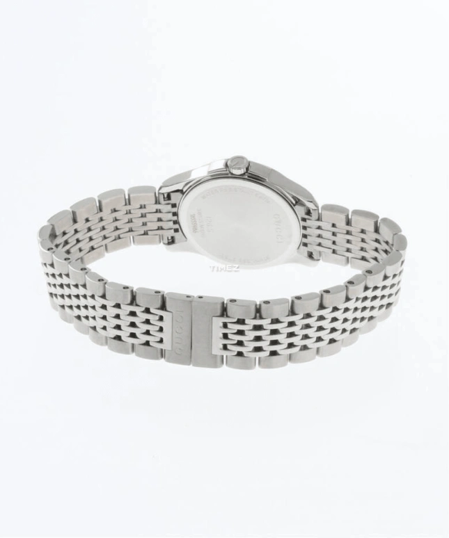 GUCCI,Gucci 27mm,27mm,Stainless Steel,Silver,Quartz,Day,Sapphire,Crystal Glass,YA1265028