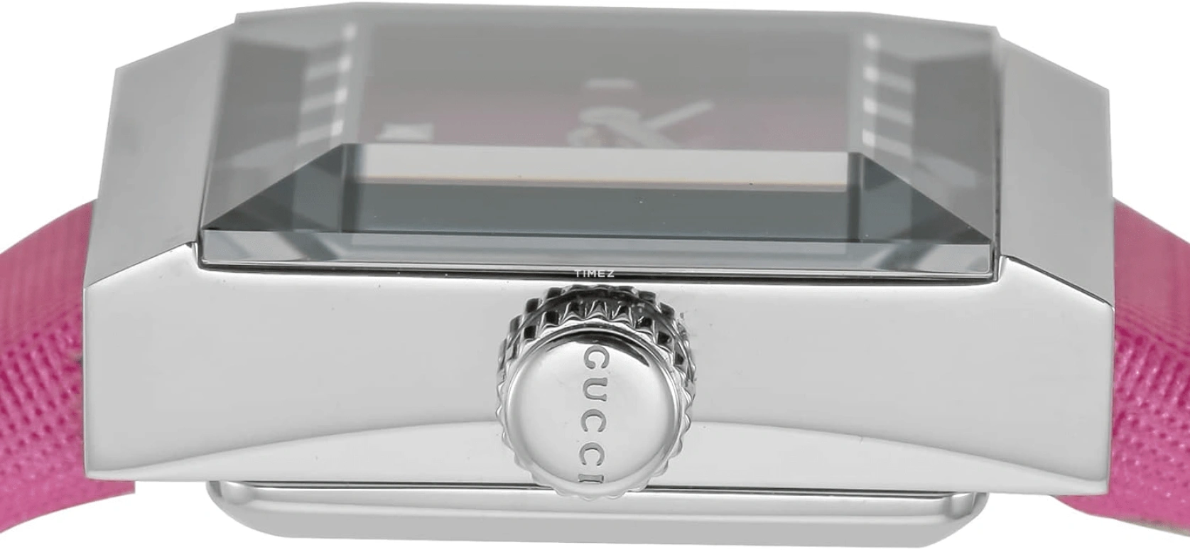 GUCCI,G-Frame 14x18mm,14x18mm,Stainless Steel,Red,Quartz,Sapphire,Crystal Glass,Square,YA128533