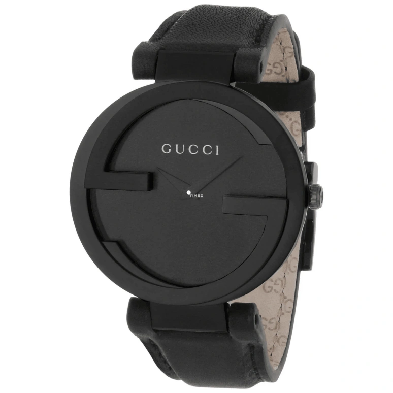 GUCCI,Gucci 37mm,37mm,Stainless Steel,Black,Quartz,Sapphire,Round,YA133302