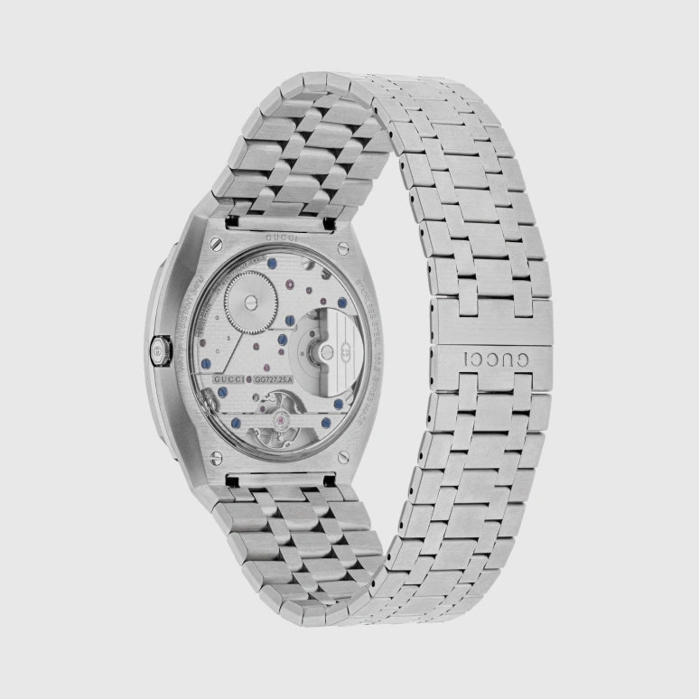 GUCCI,Gucci 25H 40mm,40mm,Stainless Steel,Grey,Automatic,In-house Caliber,Sapphire,Crystal Glass,673127 I1600 1108
