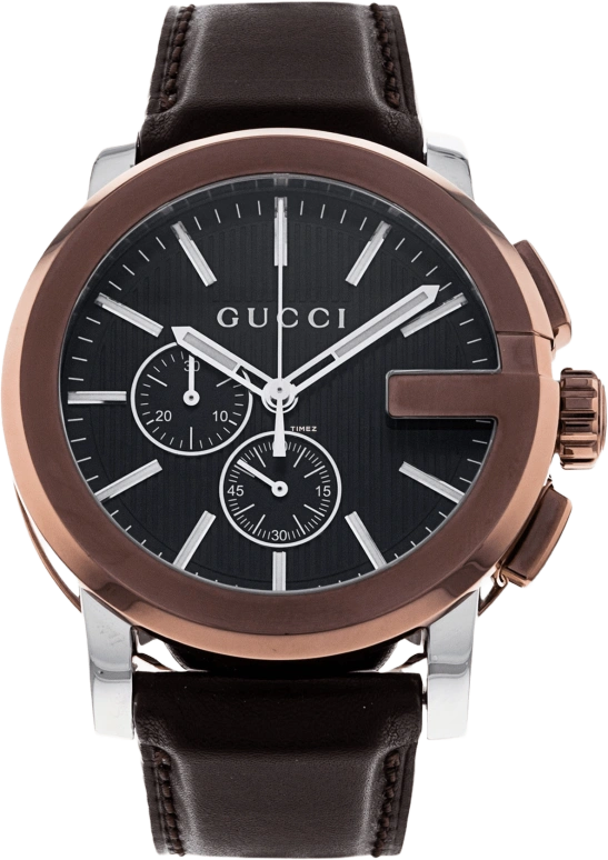 GUCCI,Other 44mm,44mm,Stainless Steel,Black,Sapphire,Crystal Glass,YA101202