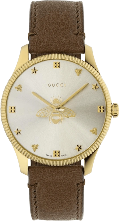 GUCCI,G-Timeless 36mm,36mm,Yellow Gold,Silver,Quartz,Sapphire,Crystal Glass,Round,717875 I86A0 8573