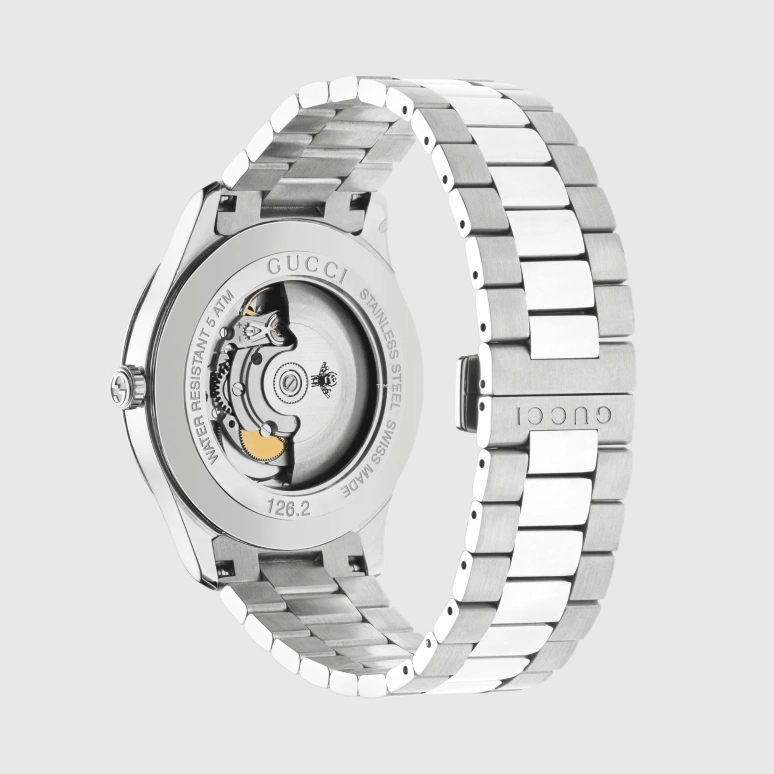 GUCCI,G-Timeless 42mm,42mm,Stainless Steel,Gold,Automatic,Sapphire,Crystal Glass,Round,750377 I1600 8125