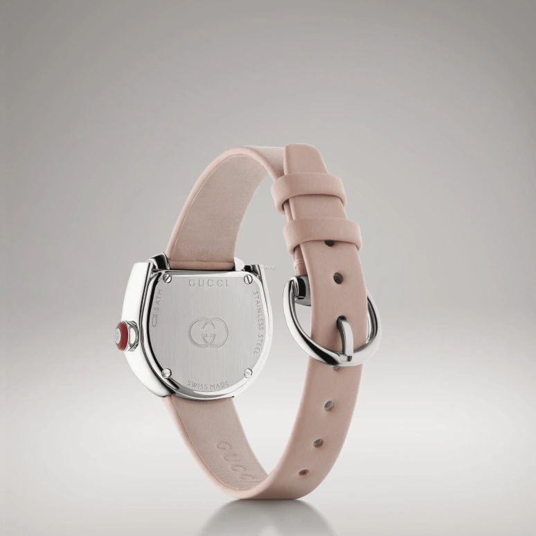 GUCCI,Horsebit 27x25mm,27x25mm,Stainless Steel,Silver,Quartz,Sapphire,Crystal Glass,Other,870472 I18G0 8638