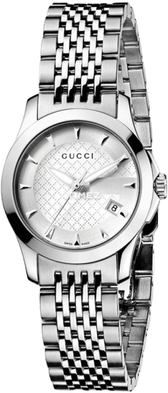 GUCCI,Other 27mm,27mm,Stainless Steel,White,Sapphire,Crystal Glass,Closed,YA126501