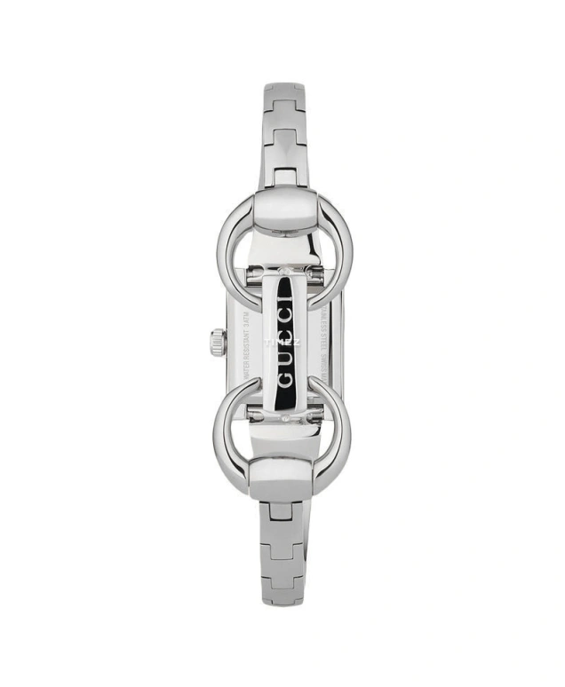 GUCCI,G-Frame 18x14mm,18x14mm,Stainless Steel,Mirror,Silver,Quartz,Sapphire,Crystal Glass,Square,250410 J6AU0 8101