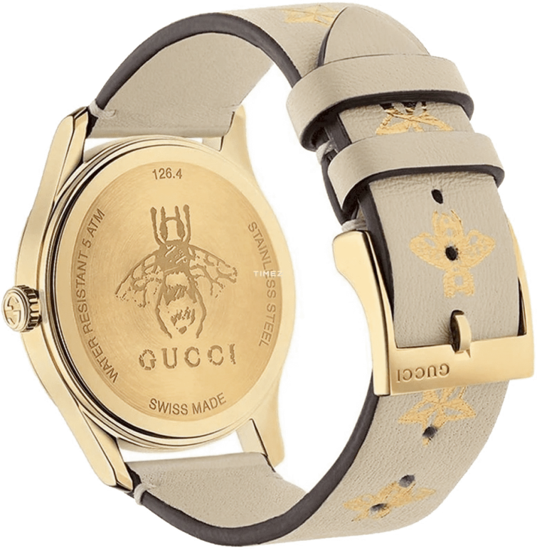 GUCCI,G-Timeless 38mm,38mm,Stainless Steel,White,Automatic,Sapphire,Crystal Glass,Round,YA1264096