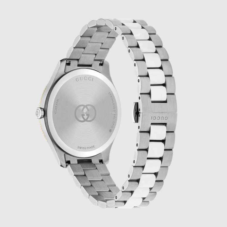 GUCCI,G-Timeless 38mm,38mm,Stainless Steel,Silver,Quartz,Day,Sapphire,Crystal Glass,793973 I1600 9812