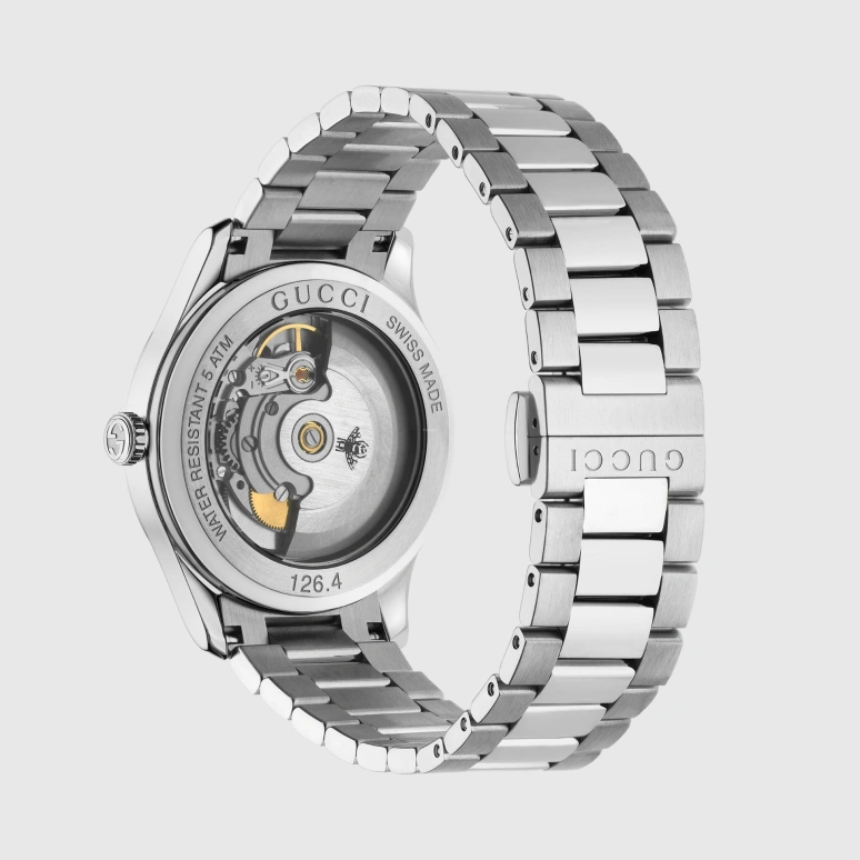 GUCCI,G-Timeless 38mm,38mm,Stainless Steel,Yellow,Sapphire,Crystal Glass,YA1264177