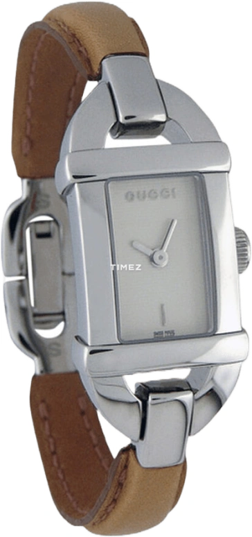 GUCCI,Gucci 17mm,17mm,Stainless Steel,Silver,Grey,Quartz,Sapphire,Crystal Glass,Rectangular,YA068525
