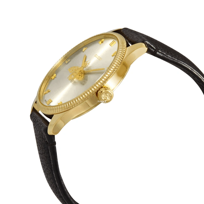 GUCCI,G-Timeless 36mm,36mm,Stainless Steel,Yellow Gold,Silver,Quartz,Sapphire,Crystal Glass,Round,681757 I86A0 8727